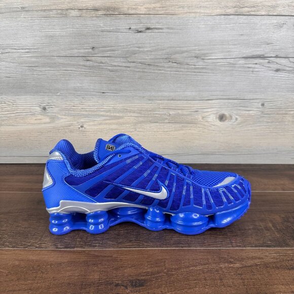 Nike Shox TL Mens Size 9.5 Hyper Royal Metallic Silver Black AV3595 400 - Picture 6 of 9